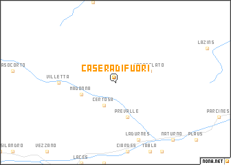 map of Casera di Fuori