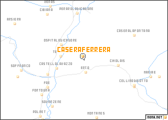 map of Casera Ferrera