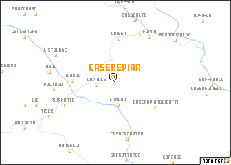 map of Casere Piar