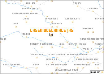 map of Caserío de Canaletas