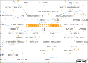 map of Caserío de Caʼn Rosell