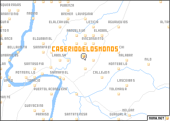 map of Caserío de Los Monos