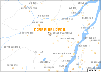 map of Caserio El Redil