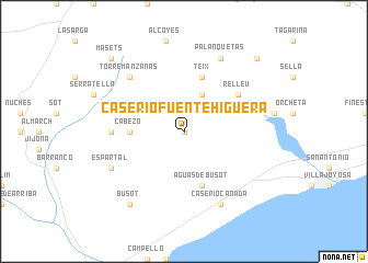 map of Caserío Fuente Higuera