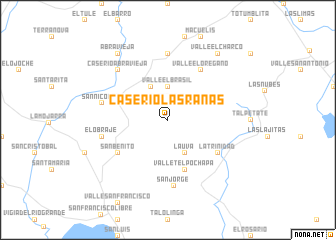 map of Caserío Las Ranas