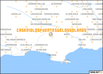 map of Caserío Los Fuentes de los Solanos