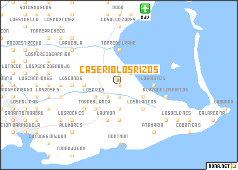 map of Caserío Los Rizos