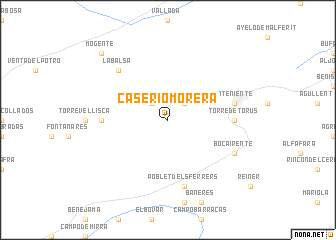 map of Caserío Morera