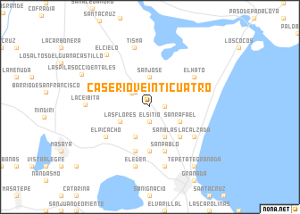 map of Caserío Veinticuatro