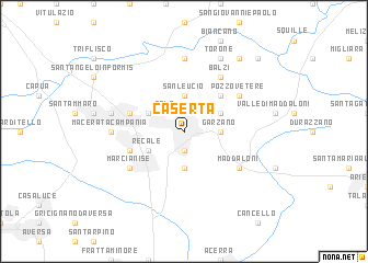 map of Caserta