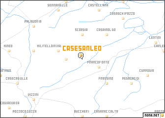 map of Case San Leo