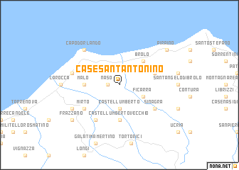 map of Case SantʼAntonino