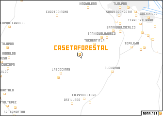 map of Caseta Forestal