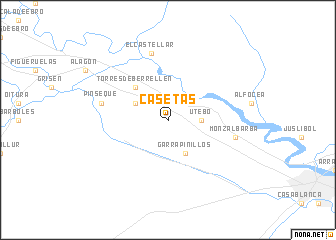 map of Casetas