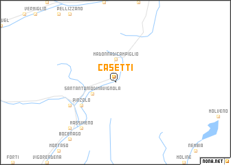 map of Casetti