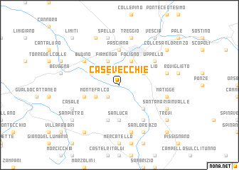 map of Case Vecchie