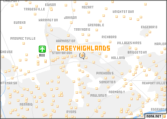 map of Casey Highlands