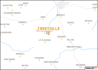map of Caseyville