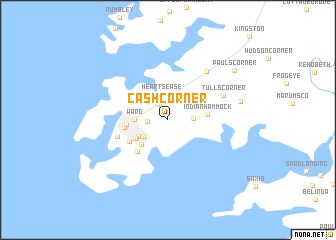 map of Cash Corner