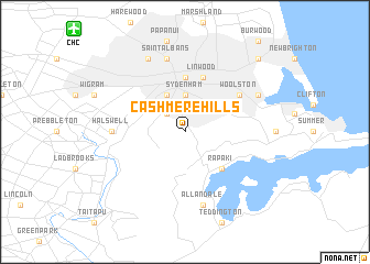 map of Cashmere Hills