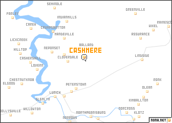 map of Cashmere