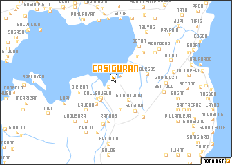 map of Casiguran