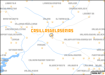 map of Casillas de las Erías