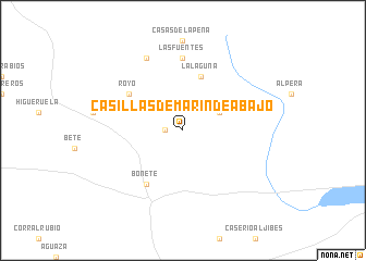 map of Casillas de Marín de Abajo