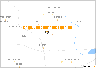 map of Casillas de Marín de Arriba