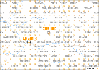 map of Casimir