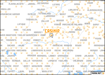 map of Casimir