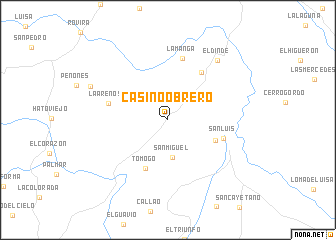 map of Casino Obrero