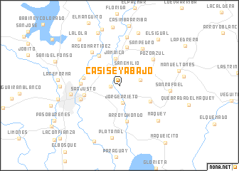 map of Casisey Abajo