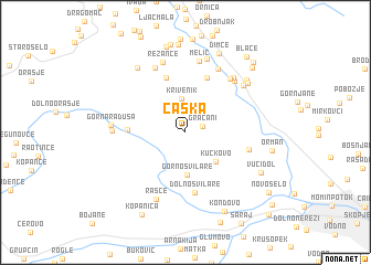 map of Čaška