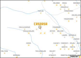 map of Căsoasa
