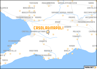 map of Casola di Napoli