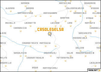 map of Casole dʼElsa