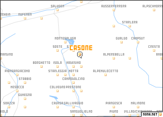 map of Casone