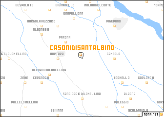 map of Casoni di SantʼAlbino