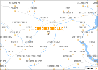 map of Casoni Zanolla