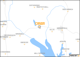map of Cason