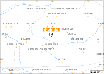 map of Casorzo