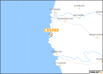 map of Caspar