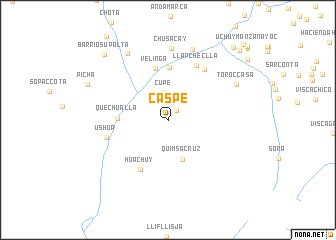 map of Caspe