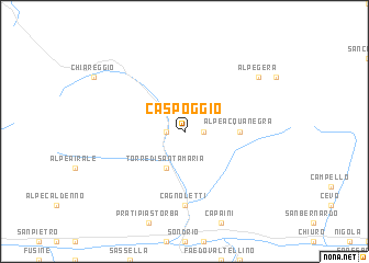 map of Caspoggio
