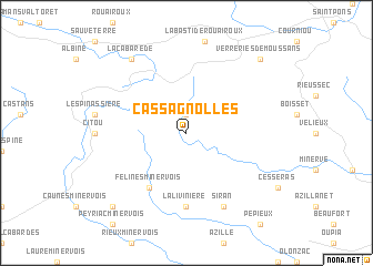 map of Cassagnolles