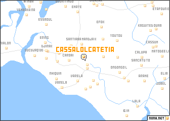 map of Cassalol Catétia