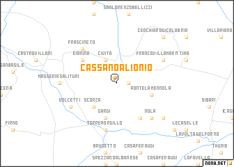 map of Cassano al Ionio