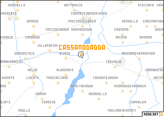 map of Cassano dʼAdda