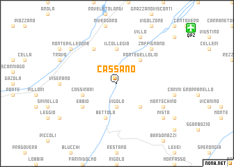 map of Cassano